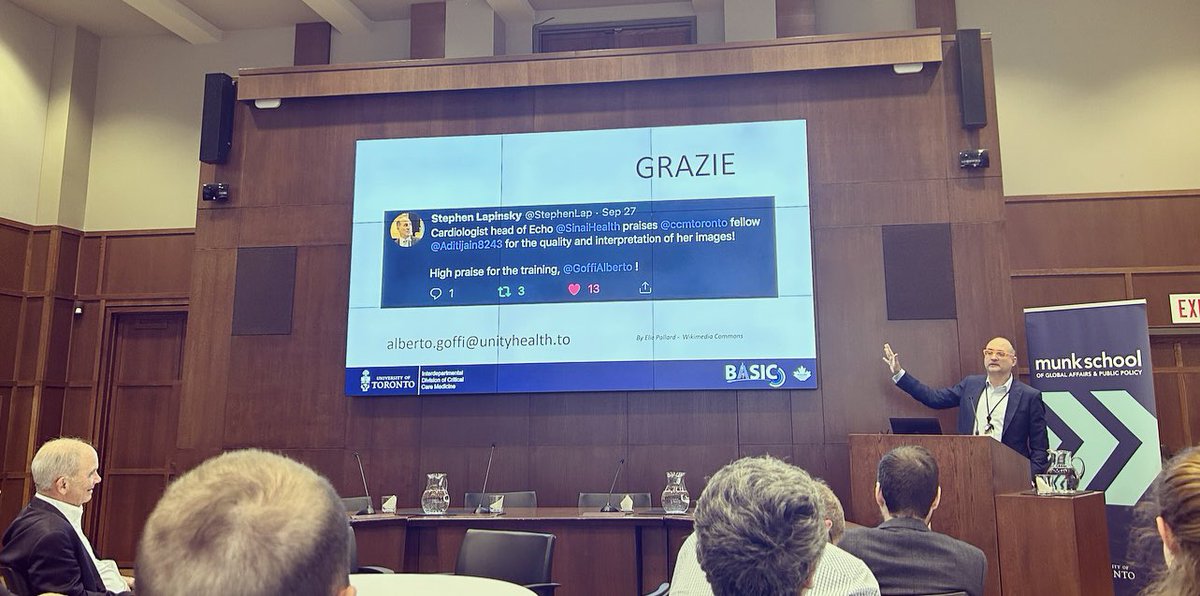 Singing the praises of our fellows and teachers <a href="/UofT/">University of Toronto</a> Critical Care Alliance Day! Discussing our comfort as #POCUS supervisors - how do those of us who didn’t grow up with it (ahem) feel comfortable supervising &amp; teaching? <a href="/Aditijain8243/">Aditi Jain</a> <a href="/GoffiAlberto/">alberto.goffi</a> <a href="/StephenLap/">Stephen Lapinsky</a> <a href="/nialldferguson/">Dr. Niall Ferguson</a>