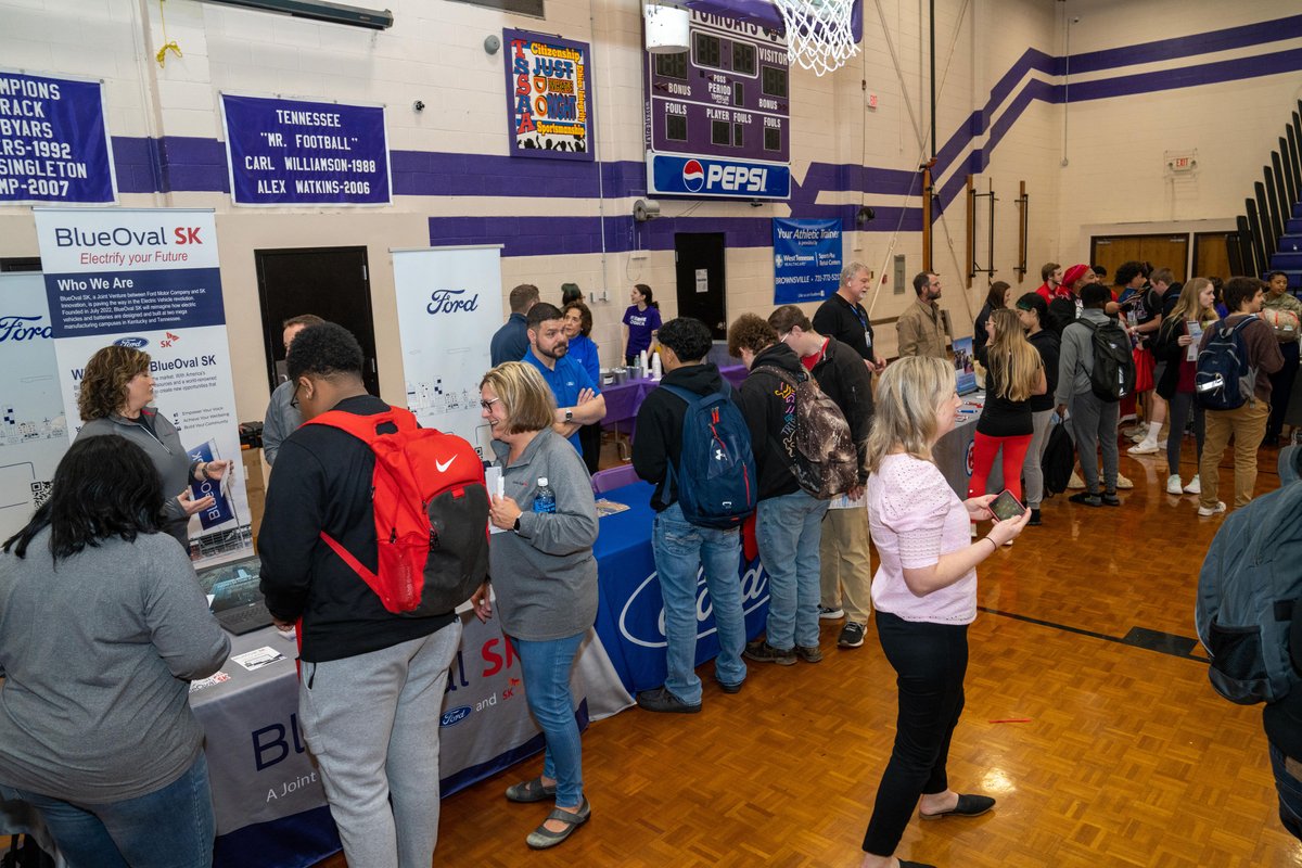 In March, we had a great time at Haywood High School's Career Fair in Brownsville, TN. Meeting the juniors and seniors of <a href="/haywoodhigh/">Haywood High School</a> was an excellent opportunity to prepare the West #Tennessee youth on what to expect from <a href="/blueovalcity/">Ford at BlueOval City</a>. Thank you for having us! #Blueoval_TN