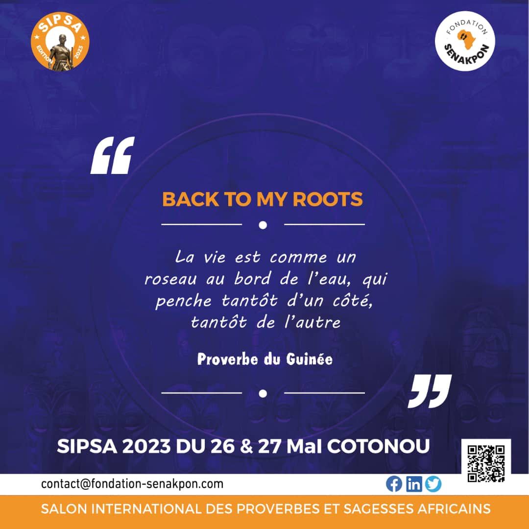 Êtes-vous prêt pour les 26 et 27 mai 2023 pour l’édition 2023 du SIPSA ? Suivez-nous sur les réseaux sociaux pour ne rien manquer des actualités du SALON INTERNATIONAL DES PROVERBES ET SAGESSES AFRICAINS 2023 à #Cotonou au Bénin 🇧🇯 

#SIPSA2023 
#FondationSENAKPON