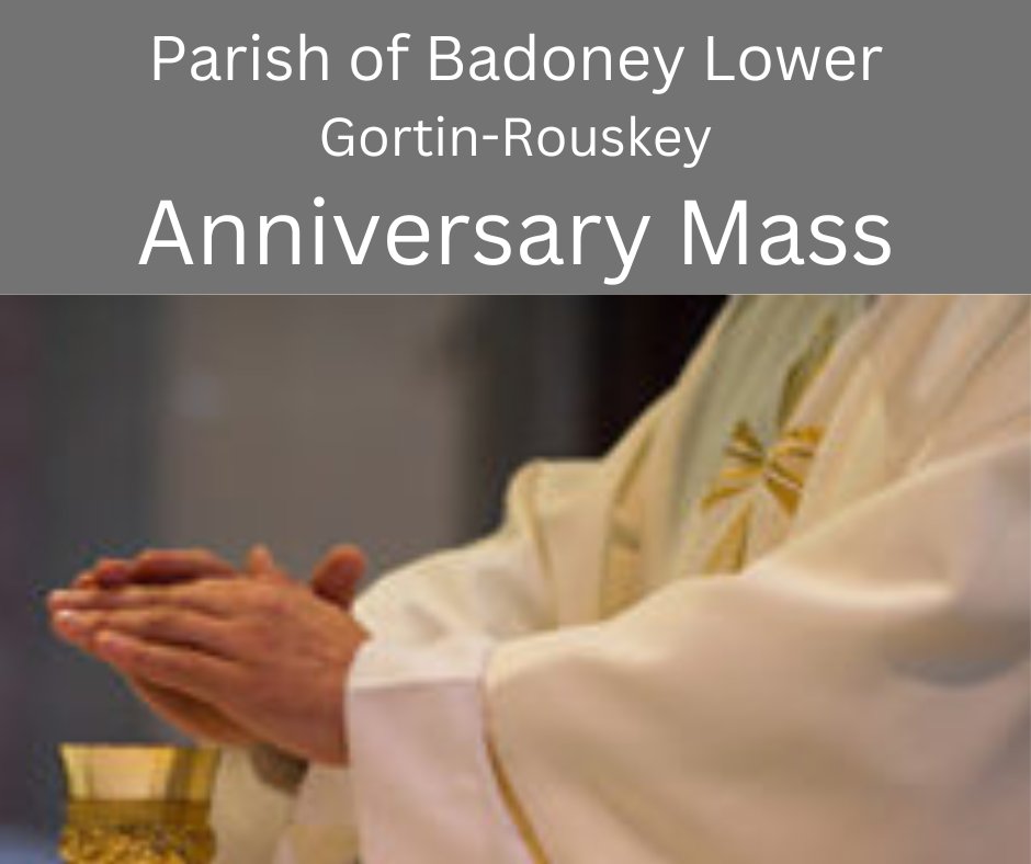 BadoneyLower's tweet photo. The 1st Anniversary Mass for Seamus Brogan will be celebrated on Friday evening at 7:30pm in St. Mary's, Rouskey. https://t.co/duVuDtqg6Q