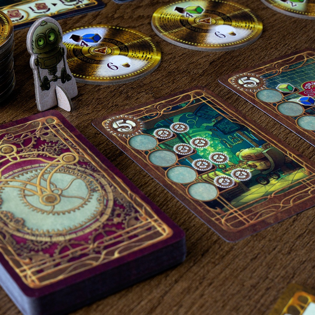 MalditoGamesES's tweet photo. La humanidad dejó la Tierra hace mucho. El trabajo de limpieza terrestre ha quedado en manos de estos simpáticos robots. Clockworker es un curioso juego de gestión de recursos y acciones.

https://t.co/zmFt8L6SSu

#malditogames #clockworker #boardgames https://t.co/NanZv1fkuB