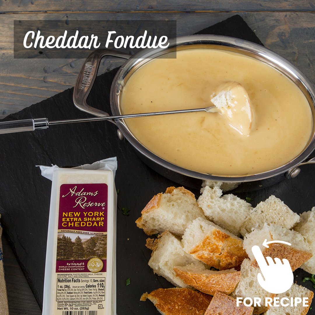 AdamsReserve's tweet photo. Ever try making fondue? Adams Reserve Cheddar melts so rich &amp; creamy - it makes it so very easy &amp; cheesy.

 #Fondue #Cheese #Chillax #appetizer #NationalCheeseFondueDay

#love #adamsreservecheddar #adamsreserve #eats #cheddar #cheese #food #cooking https://t.co/7QhPWTrHCM