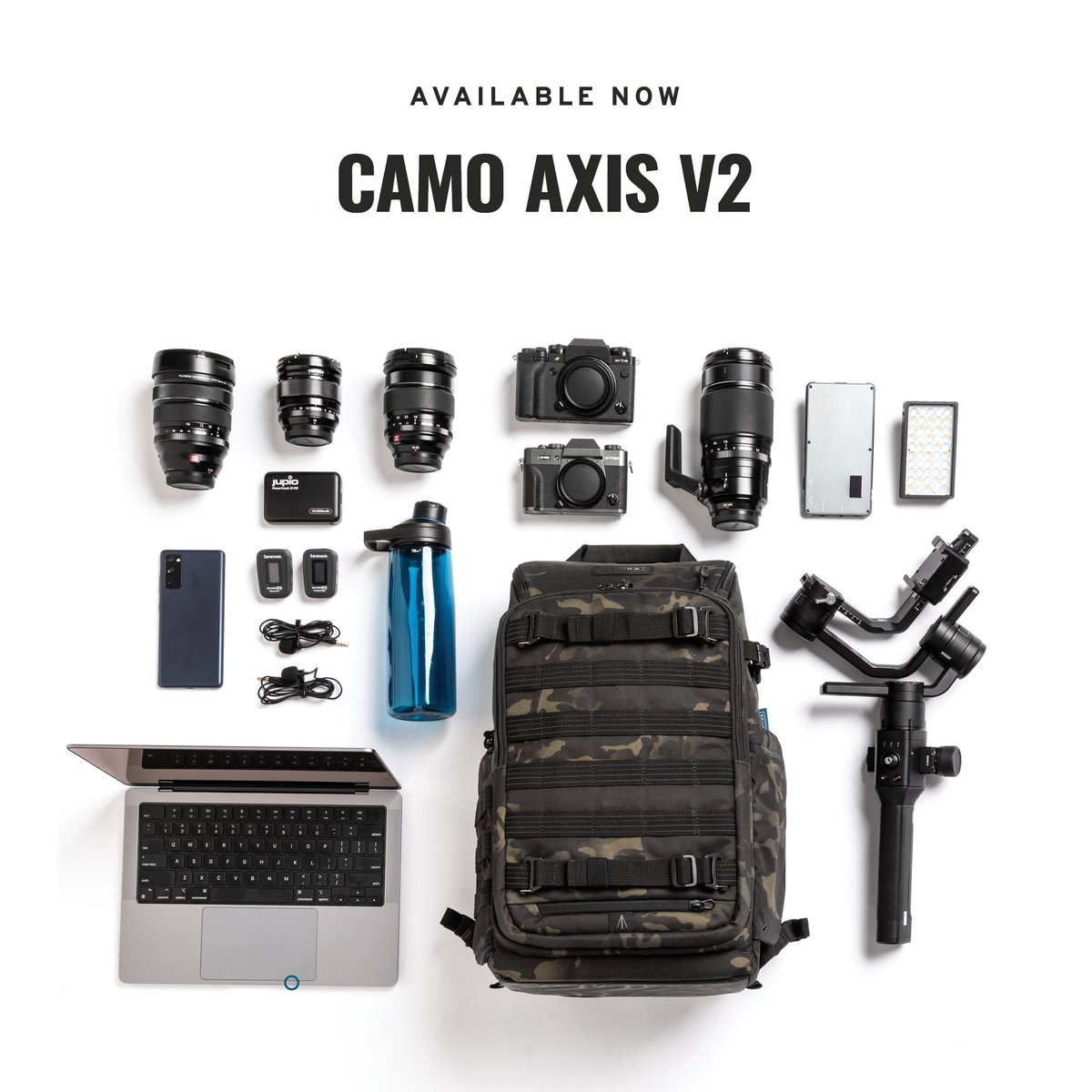 tenbabags's tweet image. Grab yours before they disappear again! The Axis v2 is available again in Camo for a limited time! #Tenba #CameraBackpack