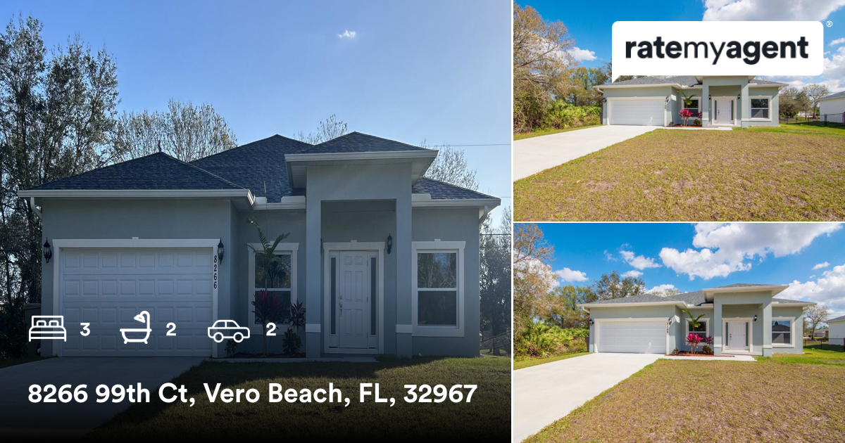 realmendontdive's tweet photo. 🛌 3 🛀 2 🚘 2
📍 8266 99th Ct, Vero Beach, FL, 32967

My latest sale on #RateMyAgent.
 3337641
https://t.co/qiyTS7QNik

...
#ratemyagent #realestate https://t.co/6999JyHzcs