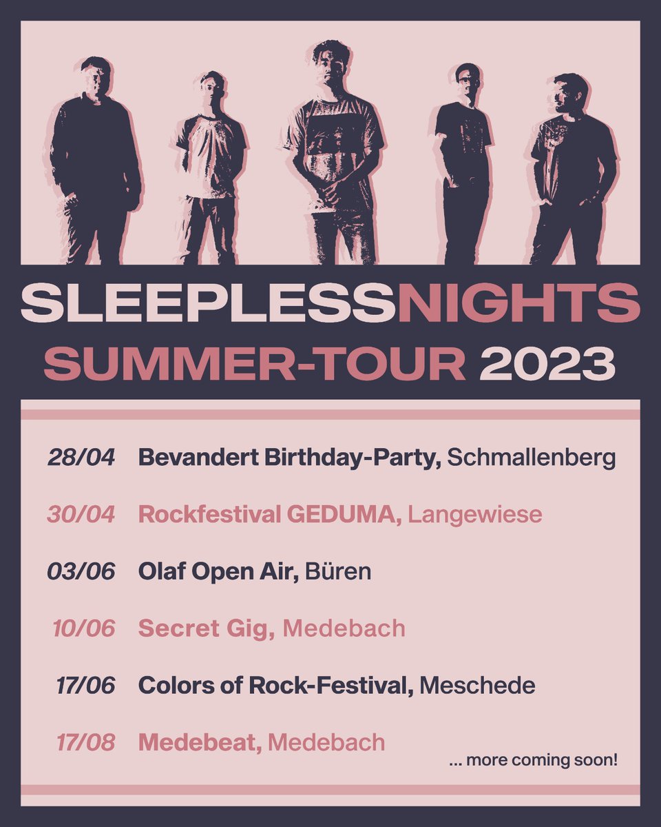 SN_Raphael's tweet photo. https://t.co/MTw4lGpnps
Ich hab so Bock 🥲❤️
Bei ein paar Festivals warten wir noch auf Rückmeldung. Vielleicht sehen wir uns dann demnächst auch außerhalb des Sauerlandes! https://t.co/wC8QygcokI