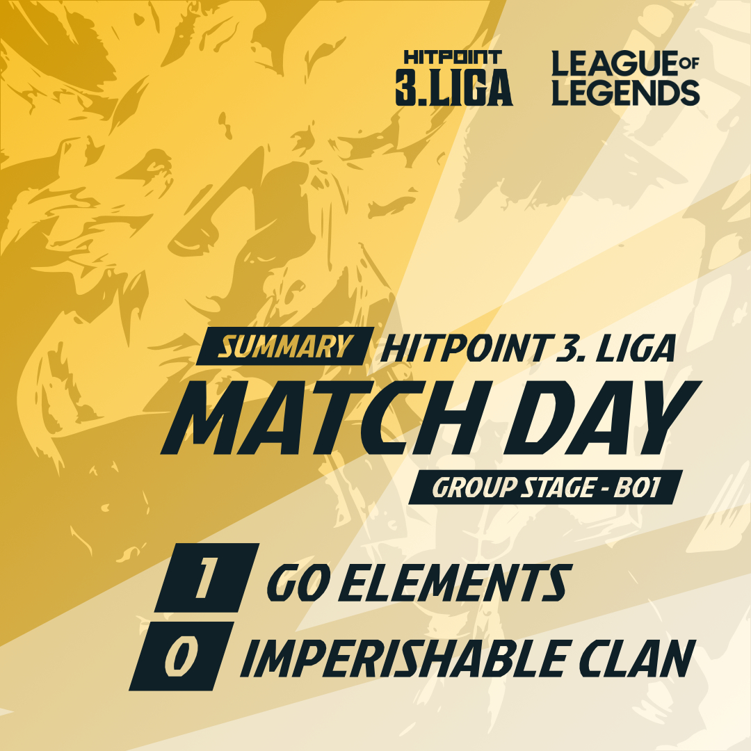 Go Elements (@goelements_gg) on Twitter photo SUMMARY! <a href="/hitpointcz/">Hitpoint.cz</a> 3. league!
Revenge is ours, and in the second match between us we win against <a href="/impclaneu/">IMPERISHABLE CLAN</a>.
#AimForTopAndNeverStop #5EG #GoElements SUMMARY! <a href="/hitpointcz/">Hitpoint.cz</a> 3. league!
Revenge is ours, and in the second match between us we win against <a href="/impclaneu/">IMPERISHABLE CLAN</a>.
#AimForTopAndNeverStop #5EG #GoElements