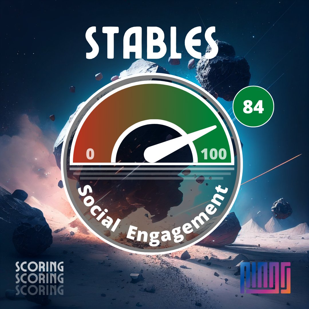 💯Scoring day!

🧐What does our community think about the Social Engagement on #STABLES 🔥

You want to know more about our notes on <a href="/playstables/">Stables</a>  ?  

Join our discord👇
discord.gg/vNw7wuQ4Xw