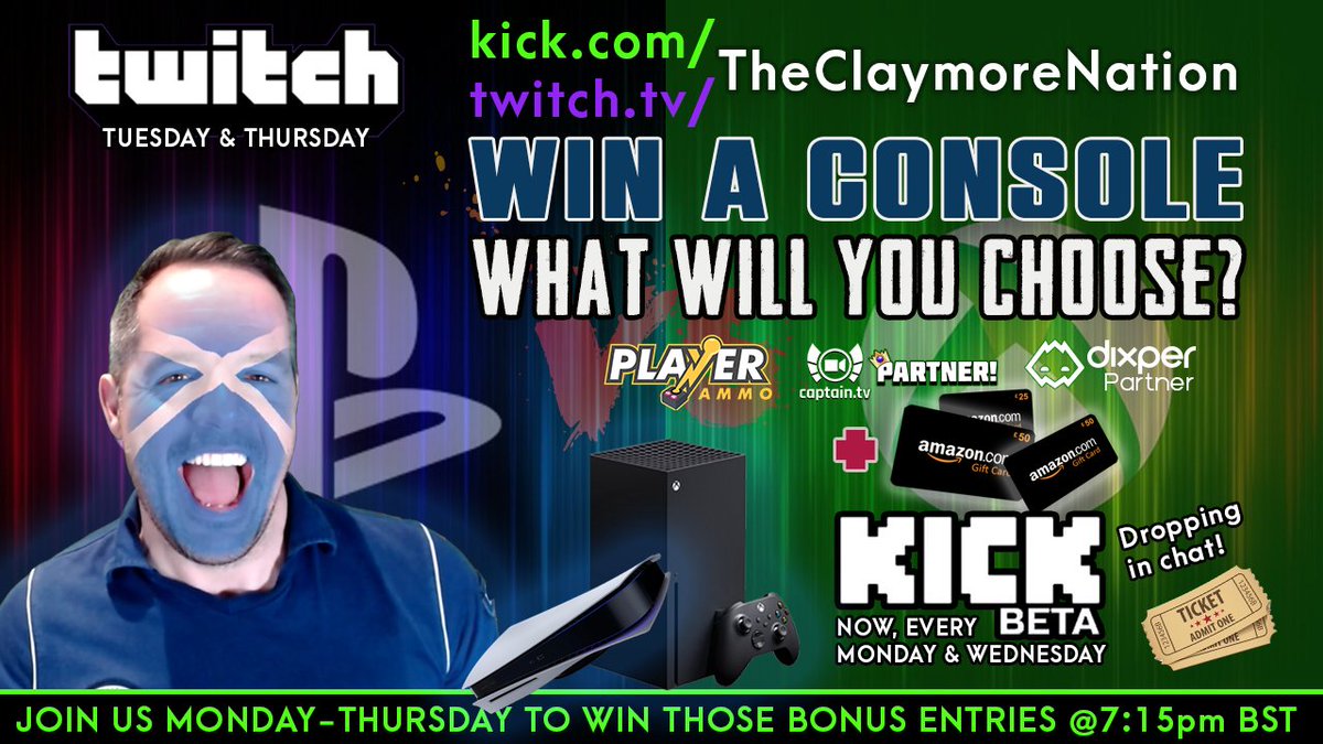 TheClaymoreNTTV's tweet photo. ‼️Live &amp; Kick'n in the Tavern.  
@StreamCaptainTV madness with Nitro Stream Racing &amp; @StreamRaiders - WIN BIG!

🎮Tickets drops worth 25 Console Entries every 15 mins! #twitchstreamer #TwitchStreamers #streamnation @StreamNationTTV 

https://t.co/JADJ4OrD5X https://t.co/4Fa53ZDqly