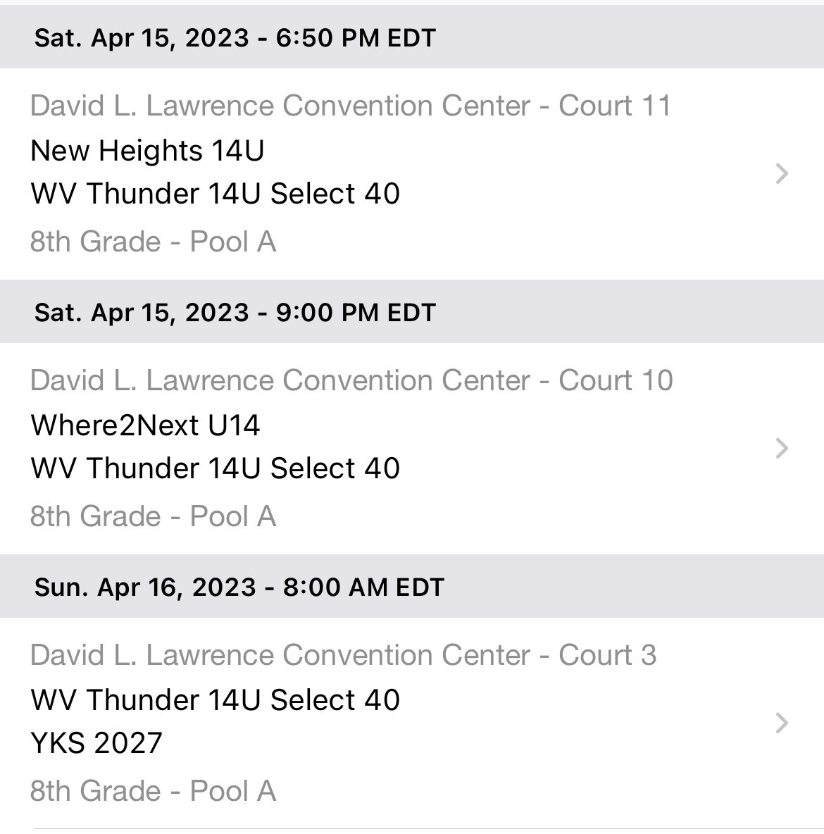 This weekends schedule <a href="/WPABruinsTipOff/">WPABruins2025TipOff</a> 
Let’s go compete!