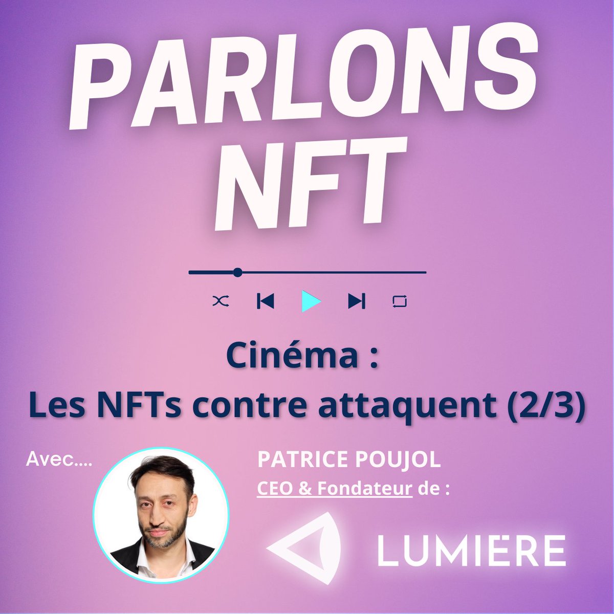 Partie 2 du podcast avec <a href="/Lumingproject/">Lumiere</a> dispo🎙️

1-En quoi consiste ce projet ?
2-A quel type de contenus additionnels pourrait s'attendre le spectateur ?
3-En quoi est-ce intéressant pour les créateurs ?

Réponse après ces 30 minutes d'échange🗣️

<a href="/animocabrands/">Animoca Brands</a> <a href="/RollingStoneita/">Rolling Stone Italia</a>