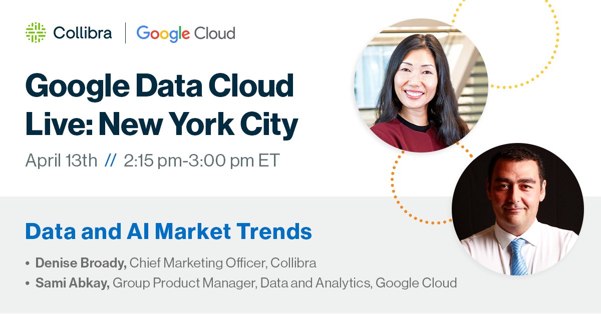 Looking forward to presenting <a href="/Google/">Google</a> Data Cloud Live with Sami Akbay this Thursday on the Data and AI Market trends.

Did you know that the first CDO was appointed in 2002? Gartner predicts by 2025, 90% of large enterprises will have CDOs in place. #dataintelligence