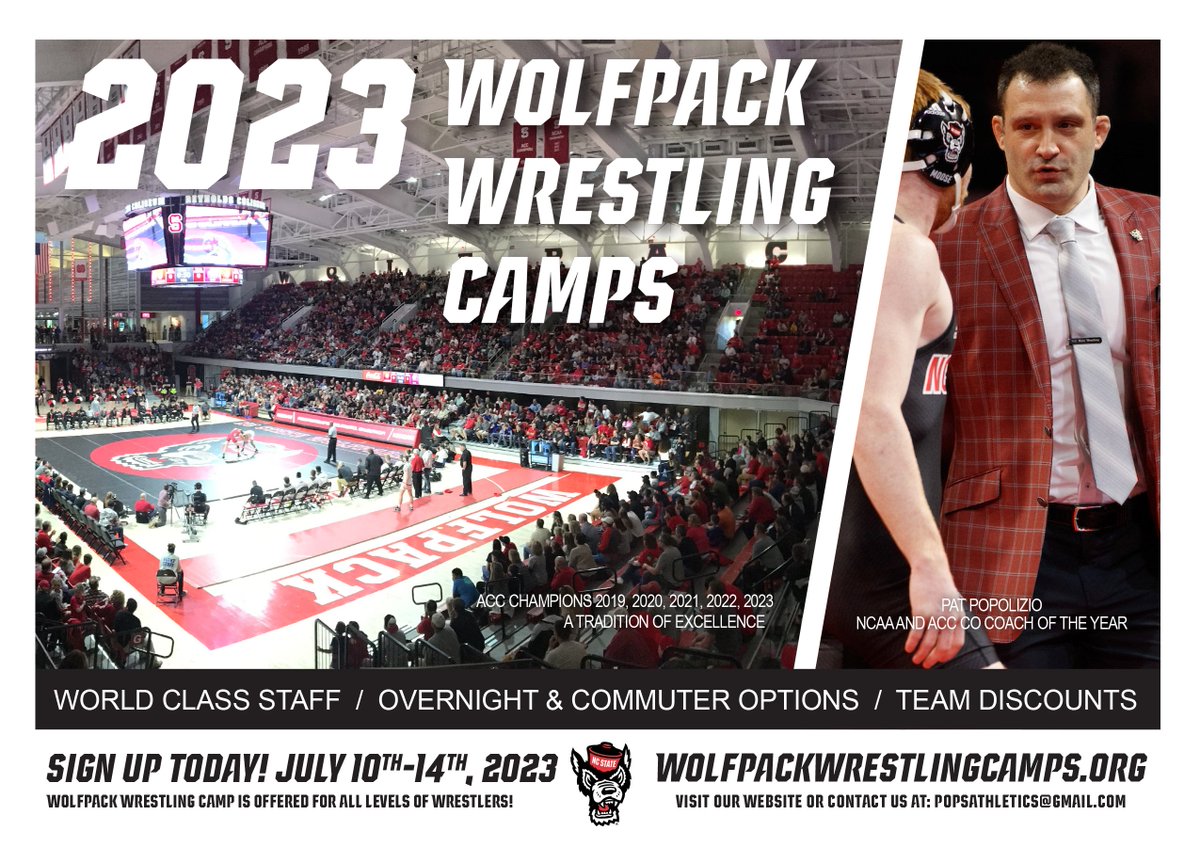 NC State Wrestling 🤼‍♂️ on Twitter "🖊 up today for NC State Wrestling