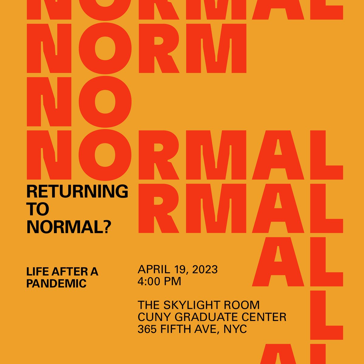 Don't miss this conversation coming up next week where scholars from across the globe will discuss the desire to return to so-called normal life in the midst of unsettling disruptions. Participants will examine the roots of this aspiration...

centerforthehumanities.org/programming/re…