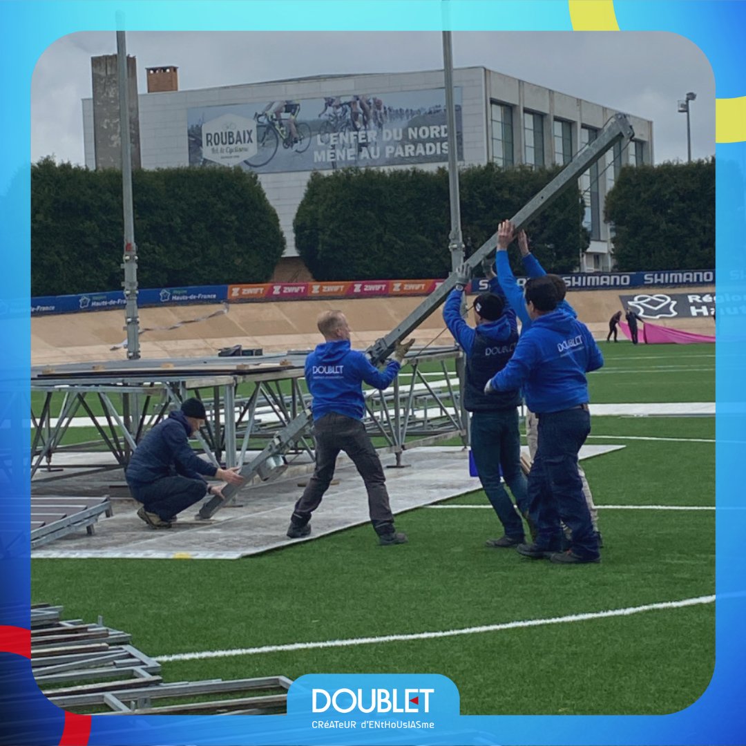 𝗥𝗲́𝘁𝗿𝗼𝘀𝗽𝗲𝗰𝘁𝗶𝘃𝗲 𝗣𝗔𝗥𝗜𝗦-𝗥𝗢𝗨𝗕𝗔𝗜𝗫 🚲
Nous sommes fiers d'être partenaire technique du Paris-Roubaix qui attire un public toujours plus nombreux.
Nos #meninblue_doublet ont réalisé l'installation du vélodrome.
Encore Félicitations aux gagnantes et gagnants.