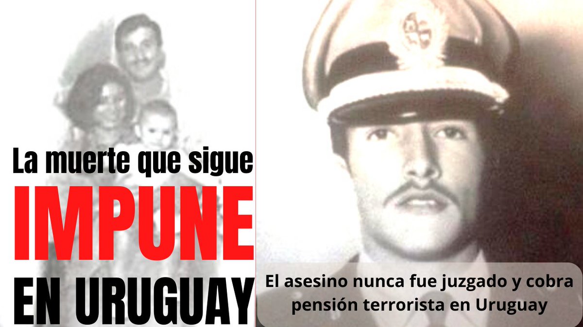 ArqRuthb's tweet photo. #ProhibidoOlvidar 
El Teniente Braida tenía solo 25 años cuando fue asesinado por un Tupamaro. 
Dejó dos hijas huérfanas y una viuda muy joven. 
El asesino, Hugo Wilkis Mendez, nunca fue juzgado y además cobra pensión #terrorista en #Uruguay.
🧵 https://t.co/fYvHWROvuK