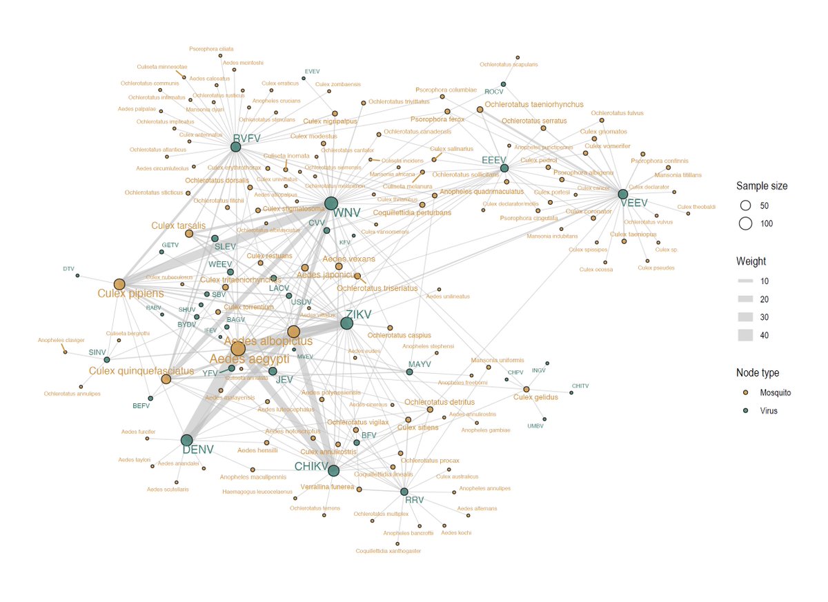🦟 New study from <a href="/viralemergence/">The Verena Institute</a>! We mapped out the experimental literature on mosquito vector competence, and looked for untested pairs, unsampled regions, and other gaps that might matter in the next arbovirus epidemic. Out now in Trop Med 🔓 (1/5)
ajtmh.org/view/journals/…