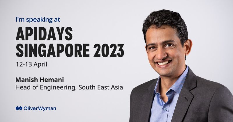 idmanish's tweet photo. I am excited to share that I will be speaking at apidays Singapore on April 13th about our experience building digital banks. #APIDays @APIdaysGlobal #APIDaysSingapore https://t.co/ukGJmSgcvA
