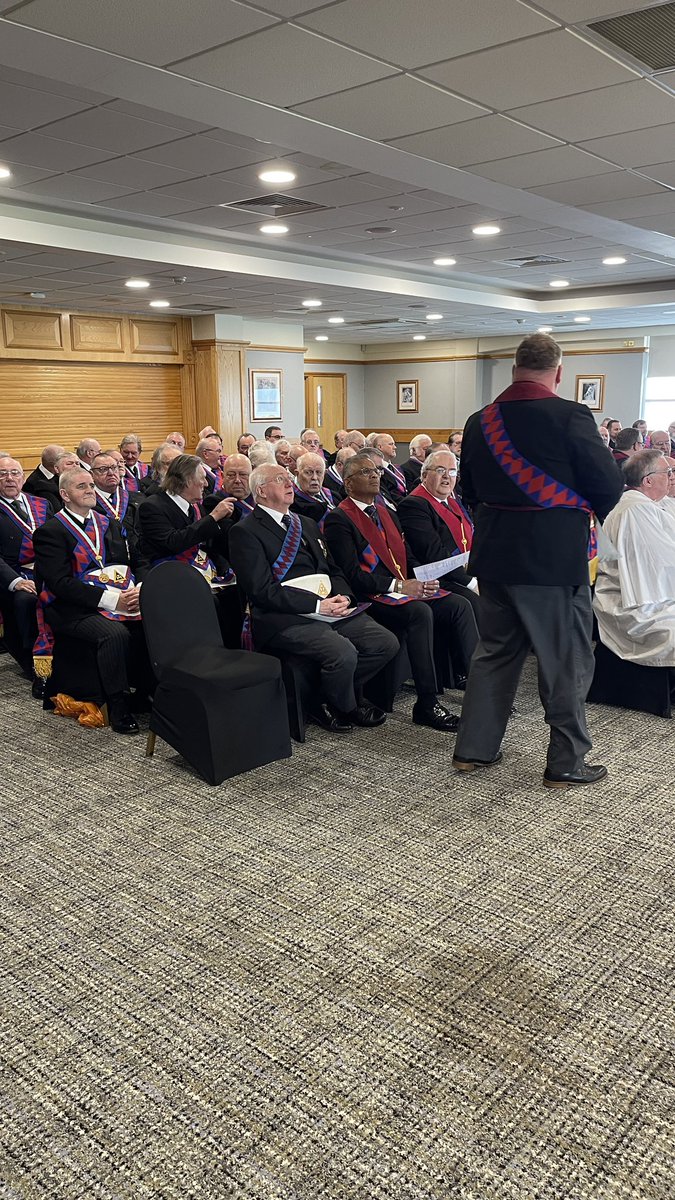 ProvincialGLN's tweet photo. A very exciting afternoon Northumberland provincial grand chapter annual convocation #Freemasonry #grandchapter #chapter #gosforthracecourse
#northumberlandfreemasons https://t.co/96GzMhvwLw
