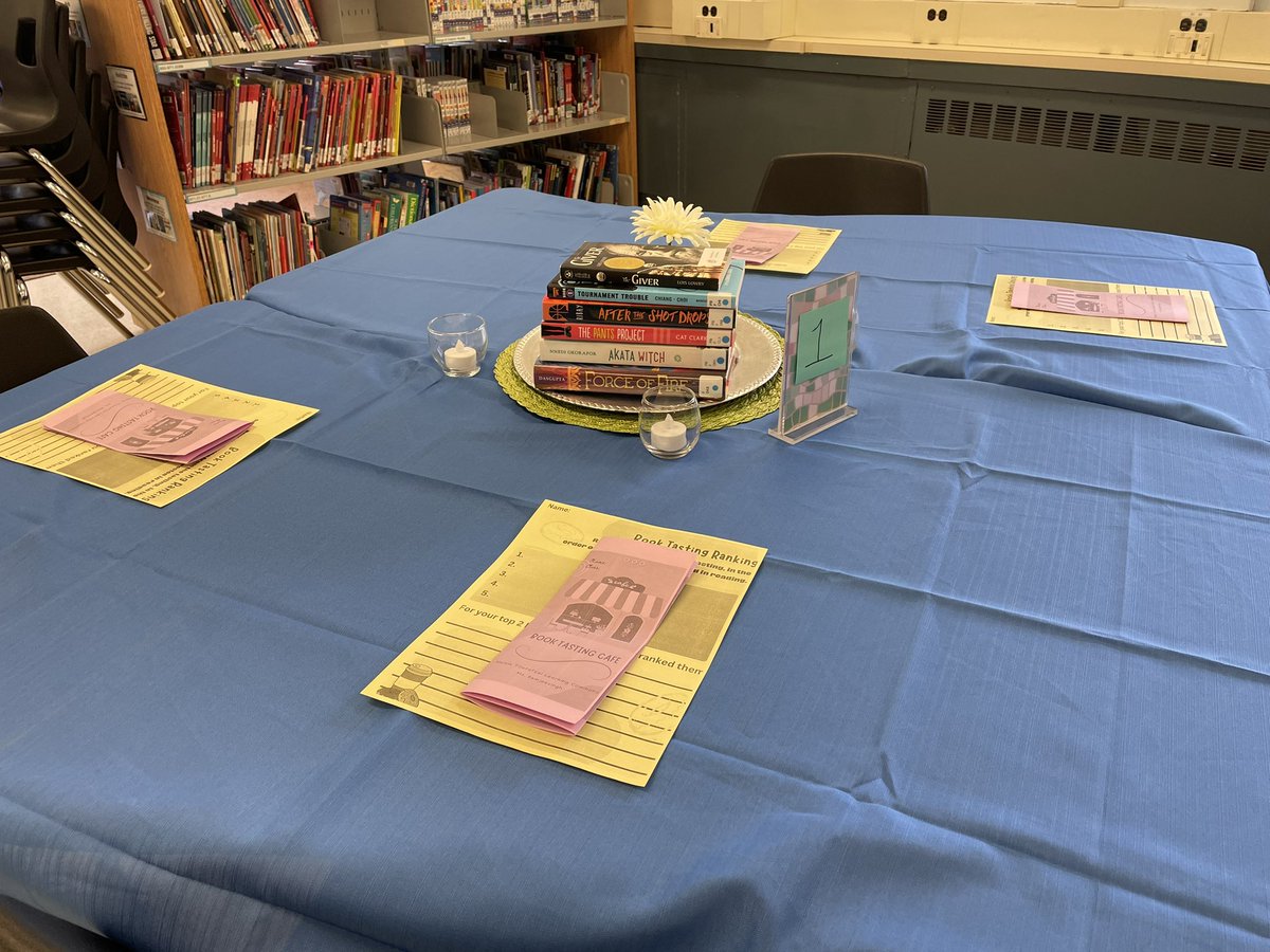 Book Tasting with the Grade 8s in the LLC!