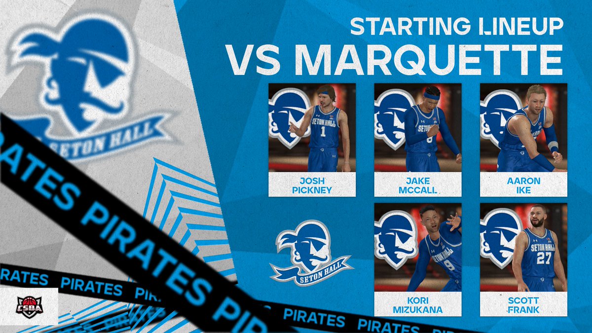 Seton Hall trails first place by two games and are looking to spoil the party tonight with a huge win. Can they upset the Golden Eagles? Tune in tonight at 9:00 PM EST and find out.

#csba #nba2k #simsports #esports