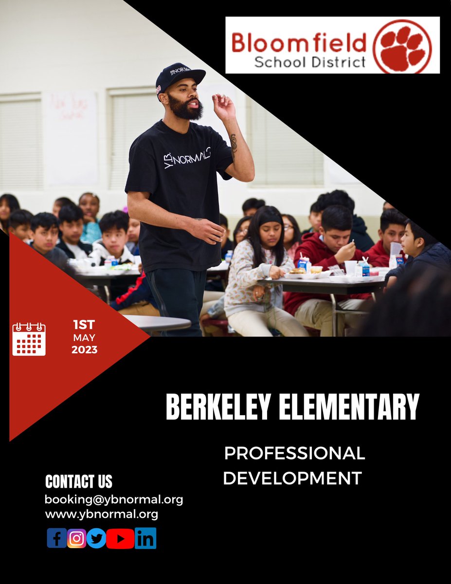 YBNormal2016's tweet photo. Another one 🗣️
I’m super honored that I get to serve and speak to teachers in New Jersey next month for professional development series.
Visit or book⬇️
https://t.co/hbbHwNGKyq
Y.B.Normal? When you can be extraordinary!
#students
#ybnormal
#professionaldevelopment https://t.co/CaXCGnFB2Z