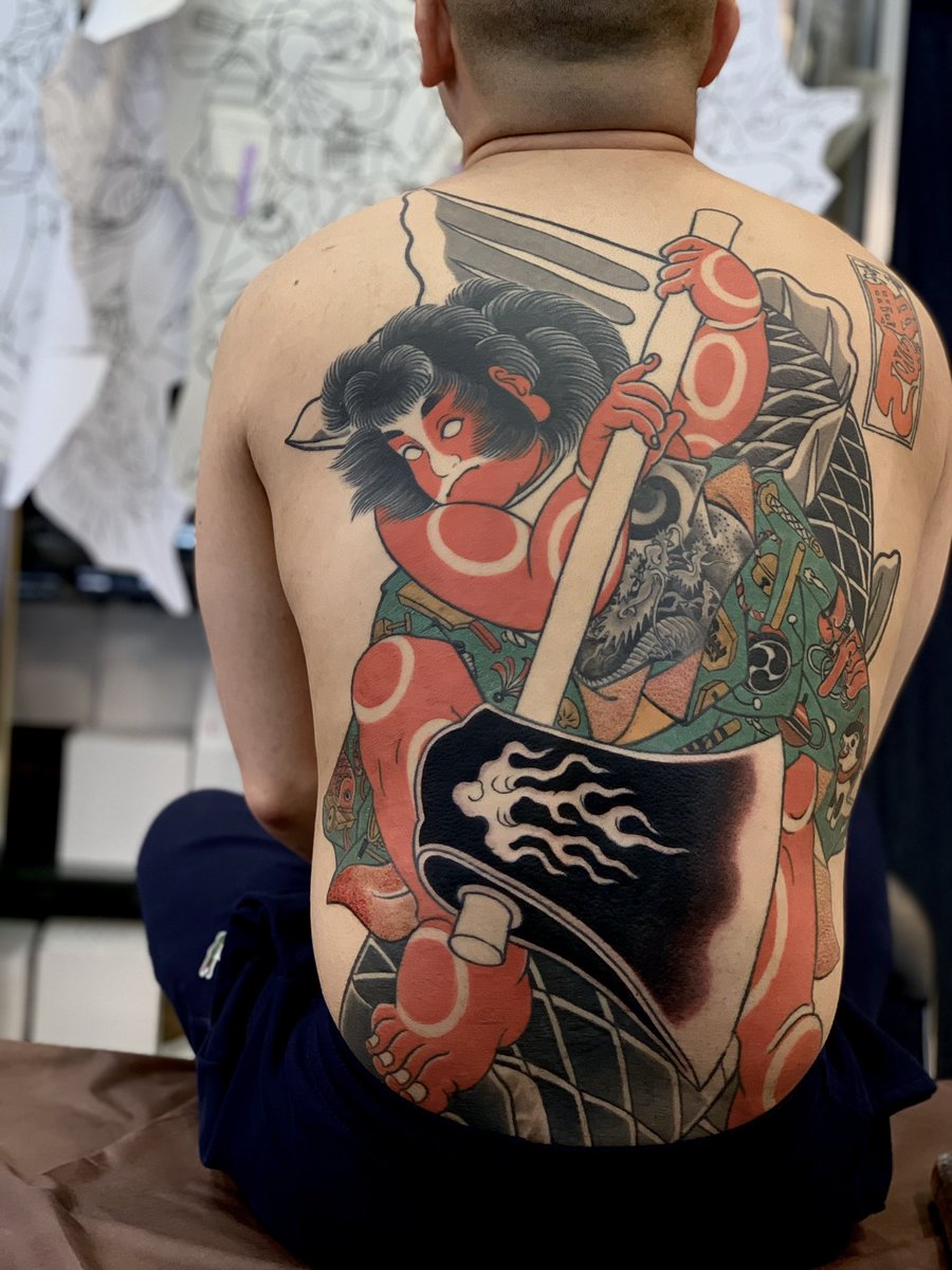 額彫りにするか悩んでいるとの事！
やっぱ額でしょ！皆様如何思います？
#刺青 #名古屋 #大須 #和彫り #坂田怪童丸 #彫ぎん