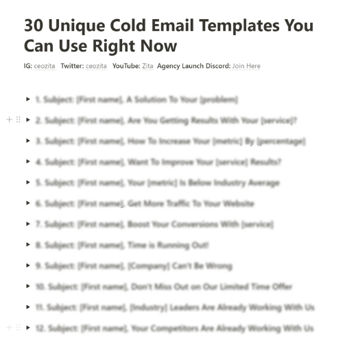 ceozita's tweet image. I wrote 30 unique cold email templates.

I was going to charge $69+ for these but you can get them for free.

Like, RT, and Comment &quot;email&quot; and I&apos;ll DM it to you for FREE

(must be following)