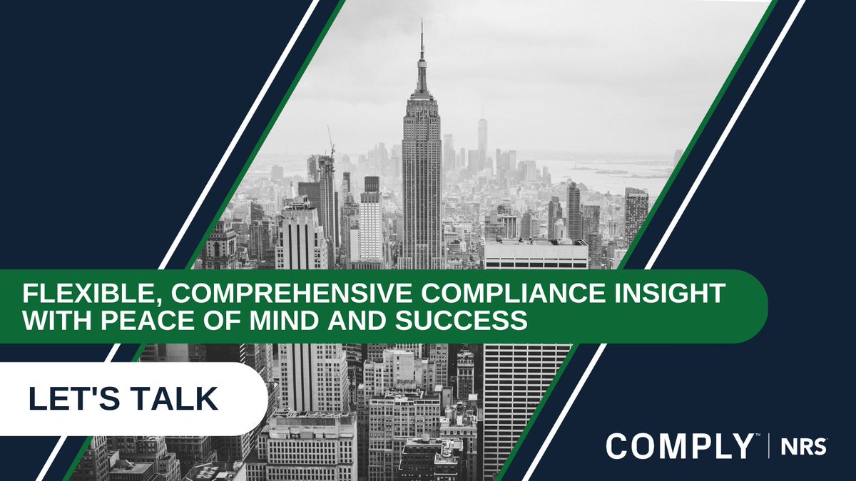 NRS delivers robust software, deeply experienced consultant compliance professionals and education, from engaging conferences to skill building, test prep and CE – each continually updated – for compliance confidence. Speak with one of our experts. okt.to/c1VE4y