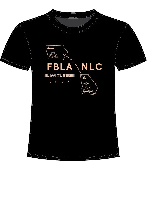 Congrats to our first place NLC T-Shirt Design and Promotion winner from Fairfield FBLA! Don't forget to order your t-shirt when registering for NLC by selecting the NLC promo package.