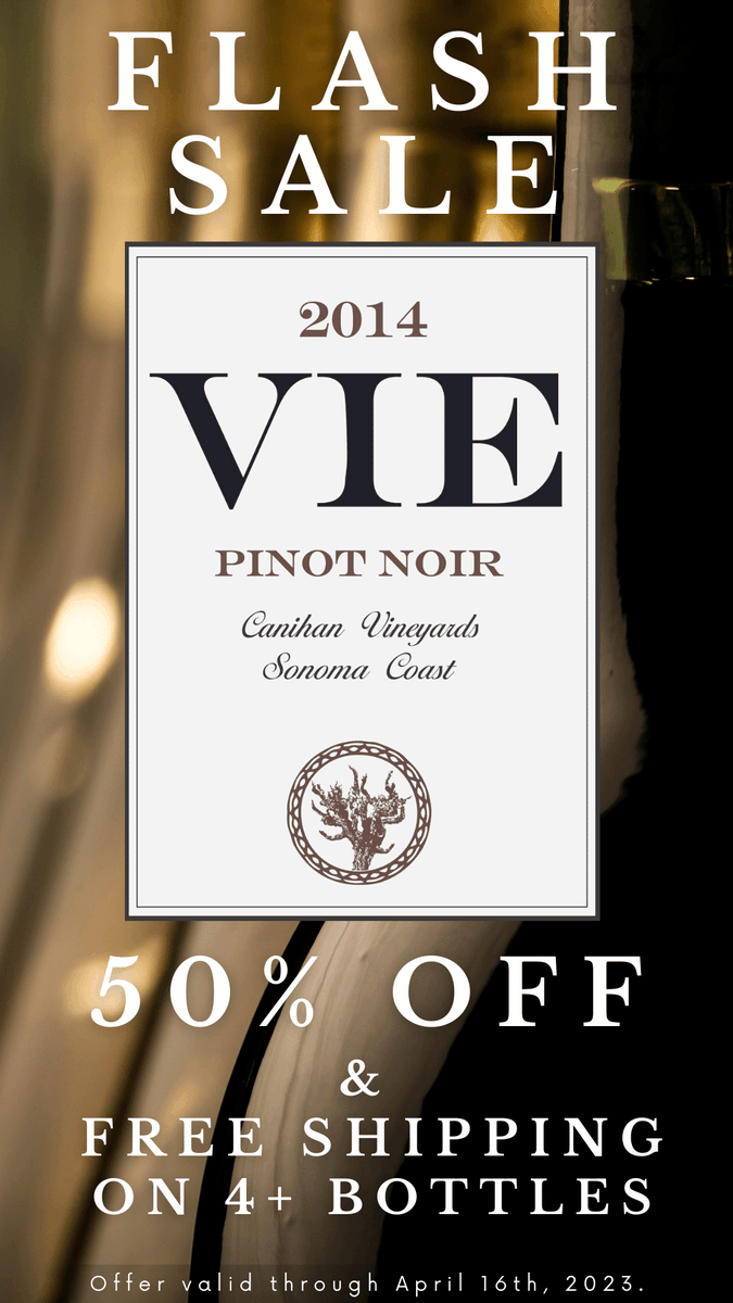 VieWinery's tweet photo. FLASH SALE - 4 bottles of 2014 Pinot Noir, Canihan Vineyards (Sonoma Coast) - 50% OFF + FREE Shipping
Was $240.00, now $120.00!

A limited number of bottles are available, and this offer ends 4/16/23, so ORDER TODAY!

https://t.co/v2TQe141Pf https://t.co/WTXYVypHTg
