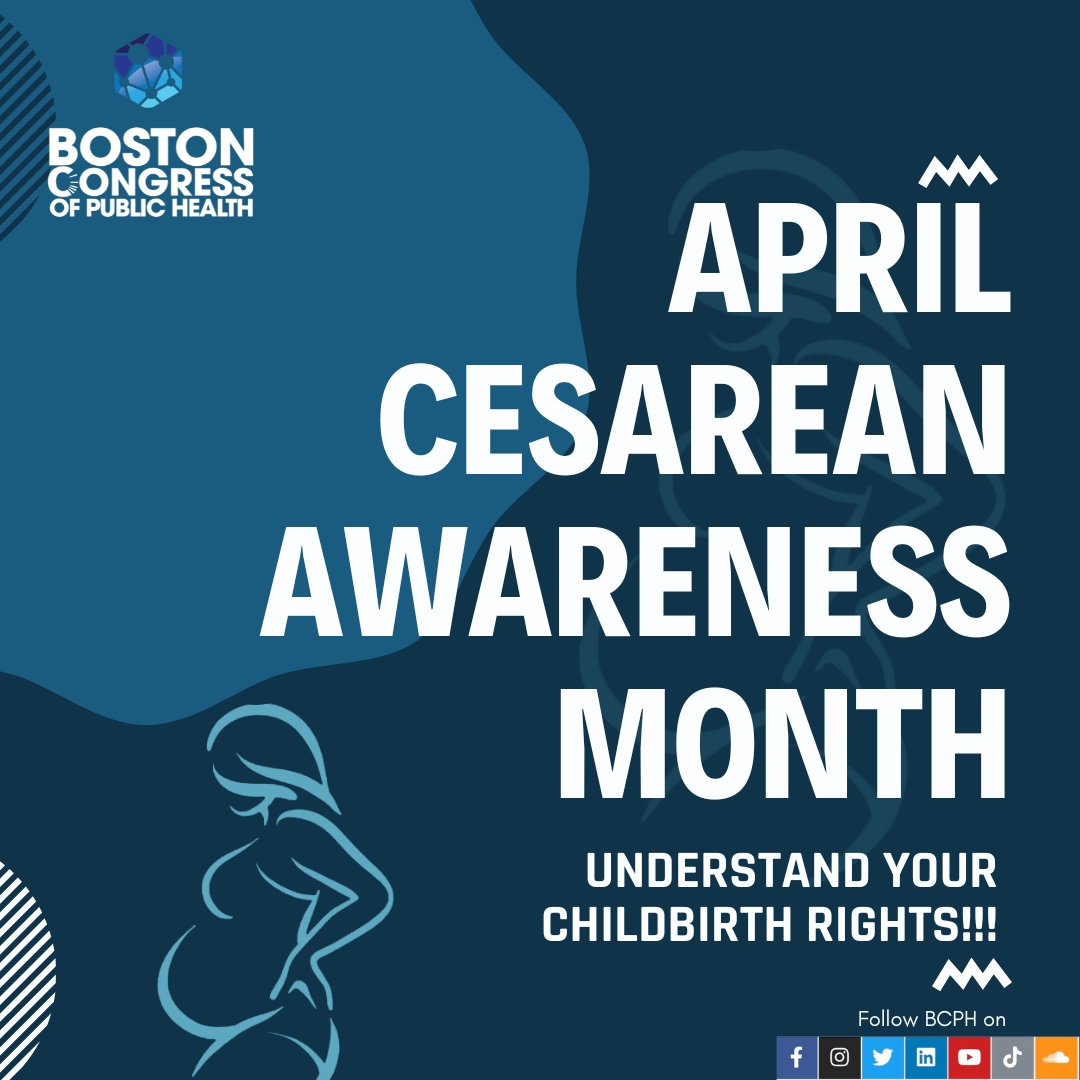 BostonCongress's tweet photo. April is Cesarean Awareness Month! Let's raise awareness about informed decision-making and safe childbirth for all. Talk to your healthcare provider and educate yourself on your birth options.
#CesareanAwarenessMonth #InformedDecisionMaking #SafeChildbirth #HPHR #BCPH https://t.co/amx0ZC0u02