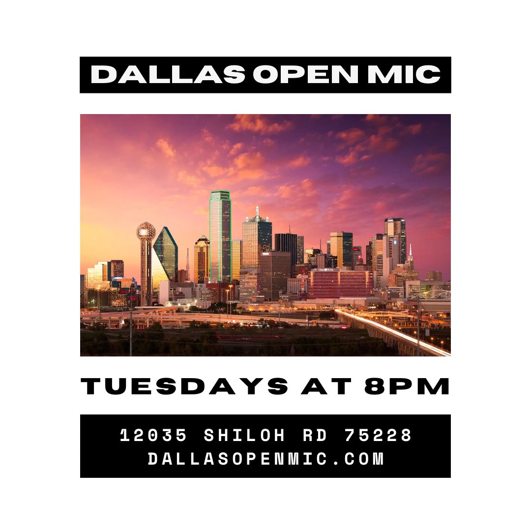 Doors open at 8pm, see you tonight!