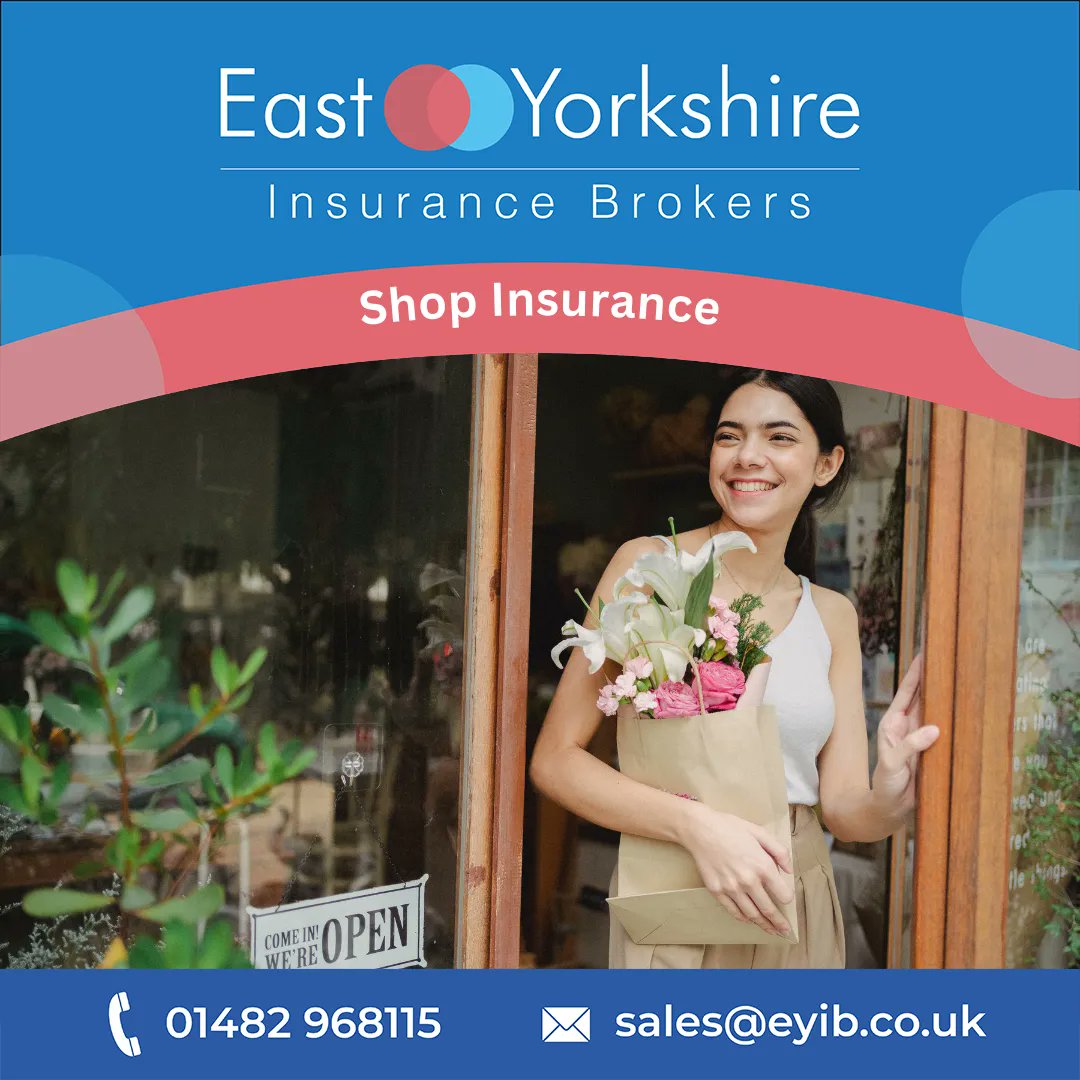 As a retailer shop insurance can protect you from unexpected events such as:

✅Damage to property
✅Theft
✅Loss of profit
✅Legal liabilities 

Don't take any chances take our cover today.

Contact us on:
☎️01482 968115

#shopinsurance  #smallbusinessinsurance #eyib