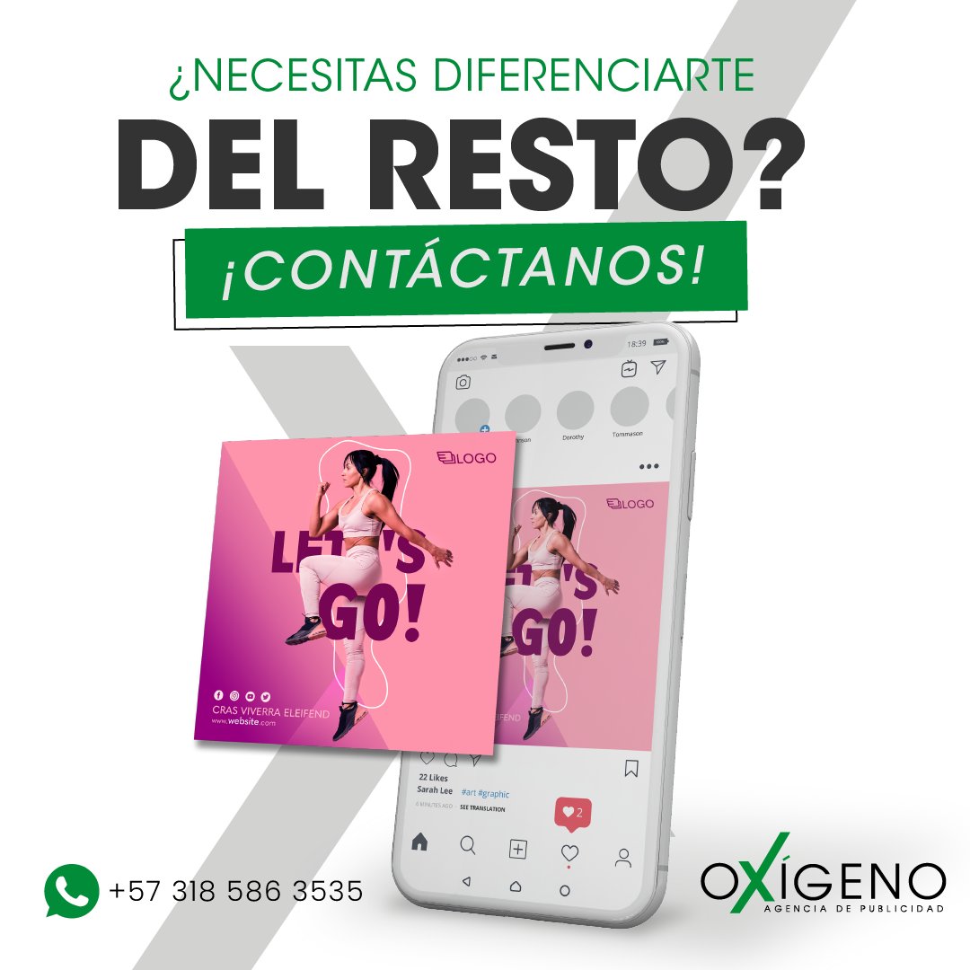 oxigenodigital's tweet photo. ¡Te ayudamos a que tu marca destaque!
Servicios de ⤵️

📌Diseño Gráfico
📌Social Media y Community Manager
📌Creación y edición de audiovisuales

Diseñamos tu marca, gestionamos tus redes 🎯

https://t.co/4bs3bVSpkj

#Marketing #Publicidad #Colombia #Neiva #Huila #Tolima https://t.co/Tak6fFTkFD