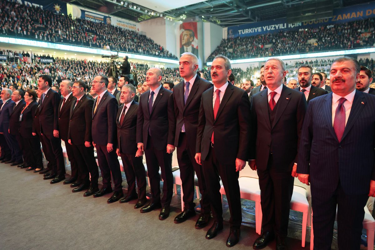MehmetNuriErsoy's tweet photo. Güçlü ve doğru adımlarla #TürkiyeYüzyılı'na ilerlerken Cumhurbaşkanımız Sn. @RTErdogan’ın liderliğinde AK Partimizin Seçim Beyannamesi ve 28. Dönem Milletvekili Aday Tanıtım Toplantısı’na katıldık.

Heyecanlıyız... 

Şahlanış Dönemi geleceğimiz için milat olacak. #DoğrusuAkParti https://t.co/eLCbq5X2Sv
