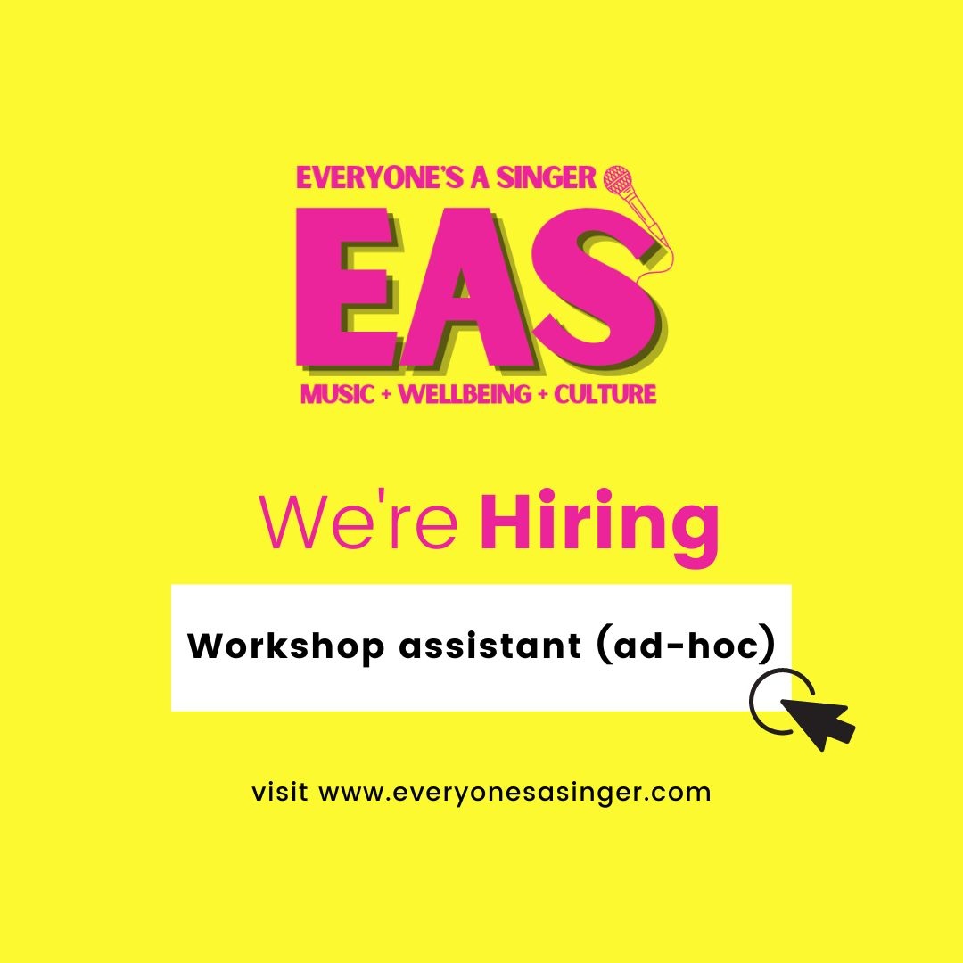 🎉🎵 We're Hiring 🎵🎉 Our growing Music for Wellbeing company has a variety of roles available  🌟 visit: everyonesasinger.com/work-with-us/ for more info 🎤✨⁠
⁠
#artsjobs #creeativejobsuk #artsjobsuk #londonjobs #lewishamjobs #nowhiring #creativeindustries
