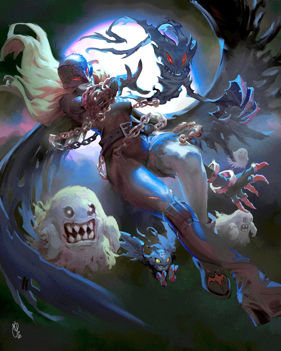 QRT the character vs how you drew them 🦇👻