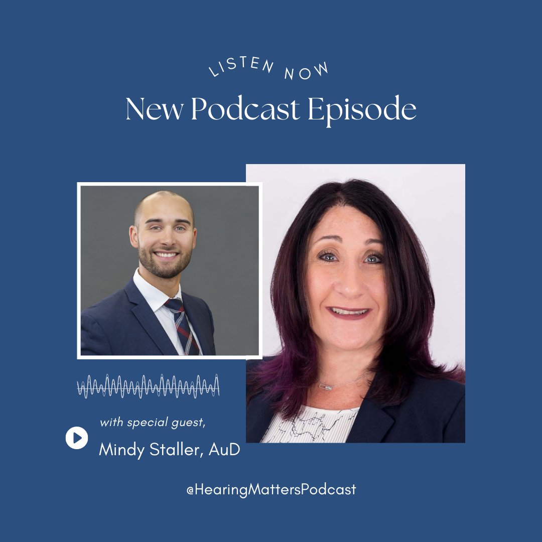 🥳 NEW #HearingMattersPodcast Episode!! 

👏 Our longtime friend, Mindy, joined us on the show! 

🧐 Want to sharpen your hearing aid dispensing skills? Tune in: loom.ly/BMzshtg