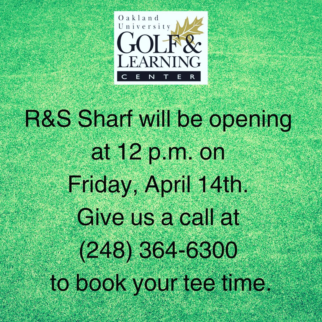 Oakland_Golf's tweet photo. #ougolf #ougolfcourse #ougolfandlearningcenter #thisisou #sharfgolfcourse https://t.co/pfPOmlP6Ls