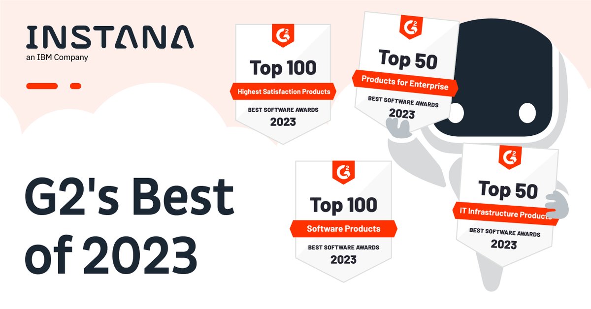 We are thrilled to announce that IBM Instana has earned 4 awards in G2’s 2023 Best Software Awards. Check out this blog to learn more! ⬇ okt.to/dzo83U