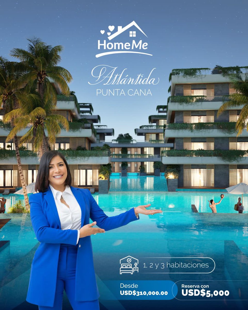 condesatv1's tweet photo. Exclusivo Proyecto en Punta Cana 🏖
 
Apartamentos de 1, 2 y 3 habitaciones .

✅ Desde: US$ 310,000.00

Amenidades : 
 
Piscina 
Beach Club
Gimnasio
Circuito Running
Casa Club
Zona Deportiva
Sendero Ecológico
Spa
Restaurantes
Canchas de Tenis
Zona verde
Áreas Comerciales

Homeme Realty , la inmobiliaria que llegó para quedarse .

#homemerealty #plusvalia
#inversioninmobiliaria 
#capcana #lasterrenas #bavaro #puntacana

https://t.co/nKxA3KqTRq

📲849-867-1405