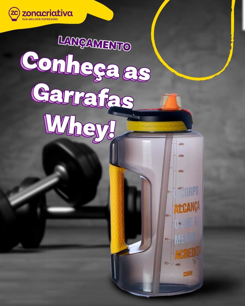 Você é uma pessoa que tem dificuldade em beber água ou precisa de uma garrafa grande o bastante para te acompanhar em todos os momentos? Pois então o seu momento chegou! 🤩

Quem aí curtiu essa novidade? 😍