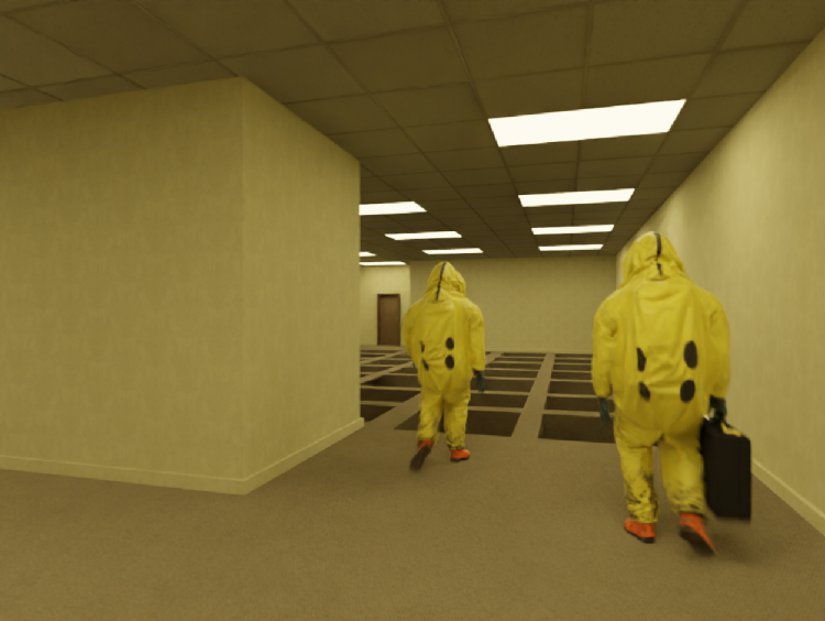 cobaltmanoid99's tweet image. #backrooms #kanepixels ignore the terrible denoise artifacting in some of the pictures I didn’t feel like rendering past 50 samples lol