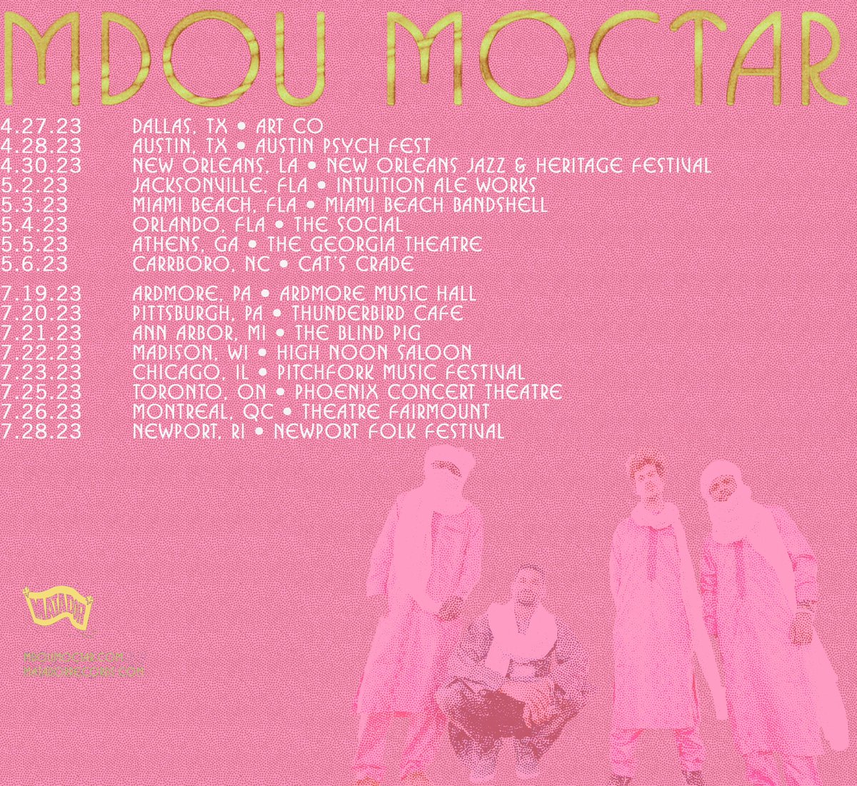 Our last shows of 2023 go on sale Thurs at 10am with ticket code “ILANA”! General on sale Friday. Go here for tickets to all dates - mdoumoctar.com/tour