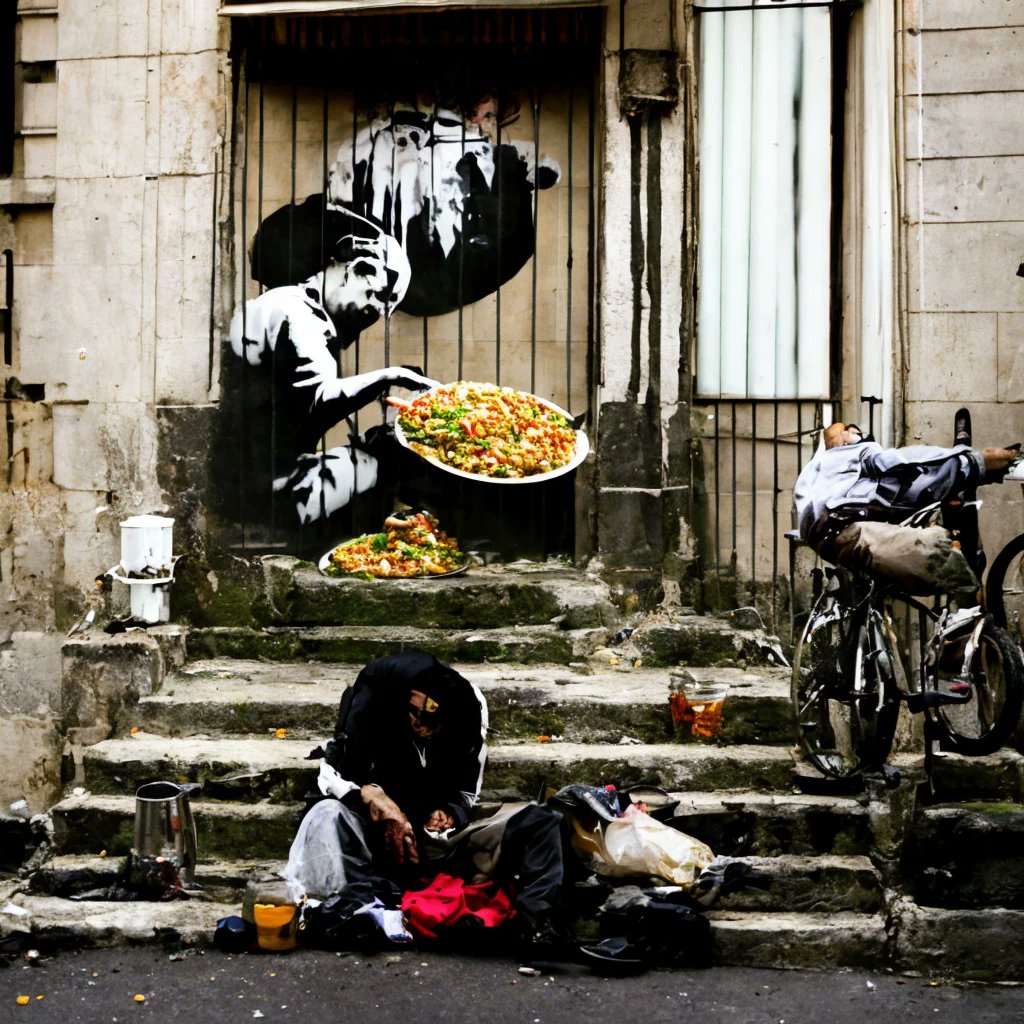 dalleeatspaella's tweet photo. Banksy eats paella 357
I tweet a random character eating paella every day. Guess who will be next.
#Midjourney #FreewayML #StableDiffusion #DreamBooth #WOMBO #dalle #dallemini #craiyon #AI #AIart #AIArtwork https://t.co/Ekx9mQISoZ