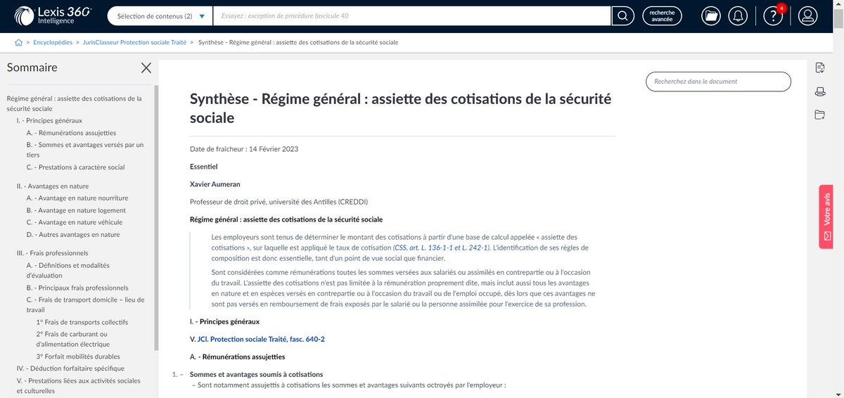 JCP_Social's tweet image. 🔎 À consulter rapidement sur Lexis360 et Lexis 360 Intelligence la synthèse 110 "Régime général : assiette des cotisations de la sécurité sociale", par @XavierAumeran, professeur de droit privé, université des Antilles (CREDDI)

🗓 À jour au 14 février 2023
