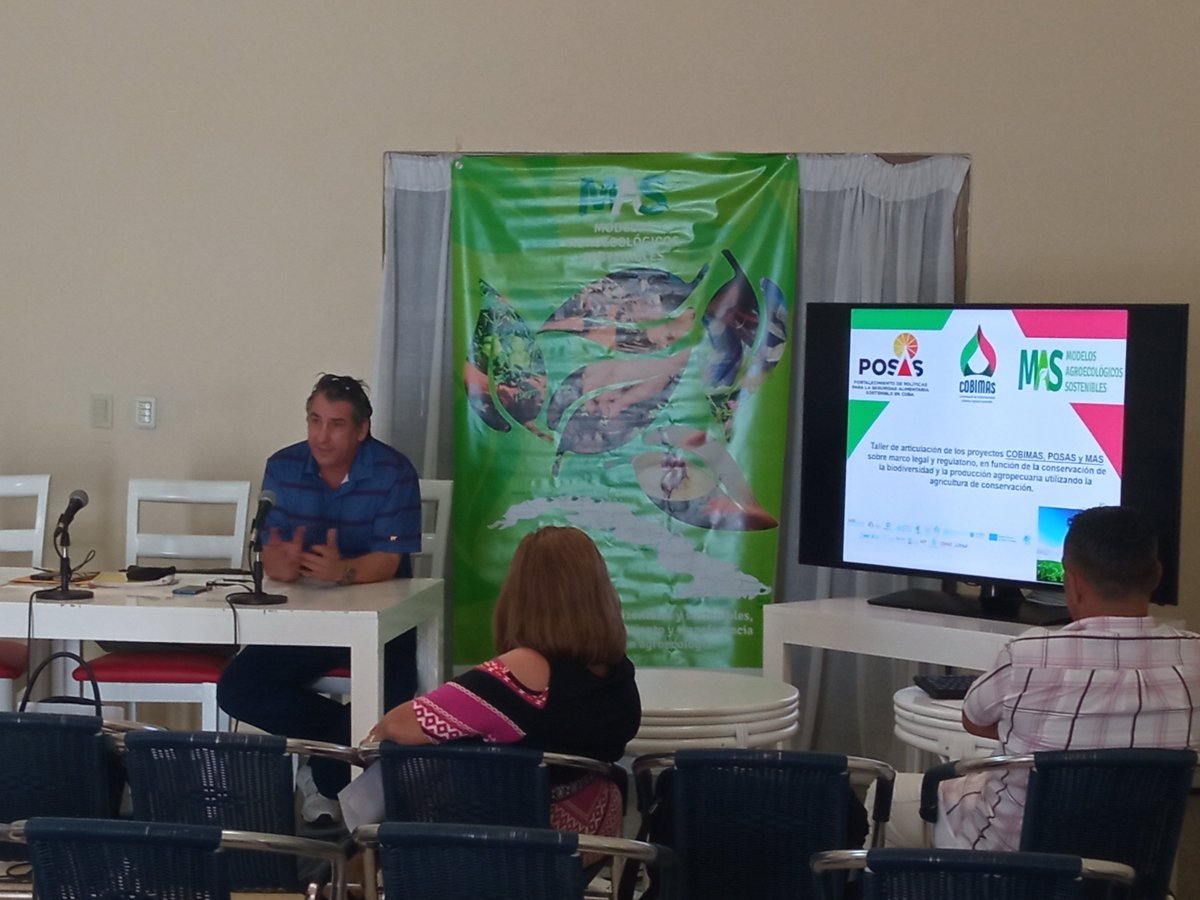 INIFAT6's tweet photo. Inicia el taller de articulación de los proyectos #COBIMAS, #POSAS y #MAS sobre el marco legal y regulatorio, en función de la conservación de la biodiversidad y la producción agropecuaria utilizando la agricultura de conservación.@MINAGCuba @FAOCuba https://t.co/zHkwz8T2hm