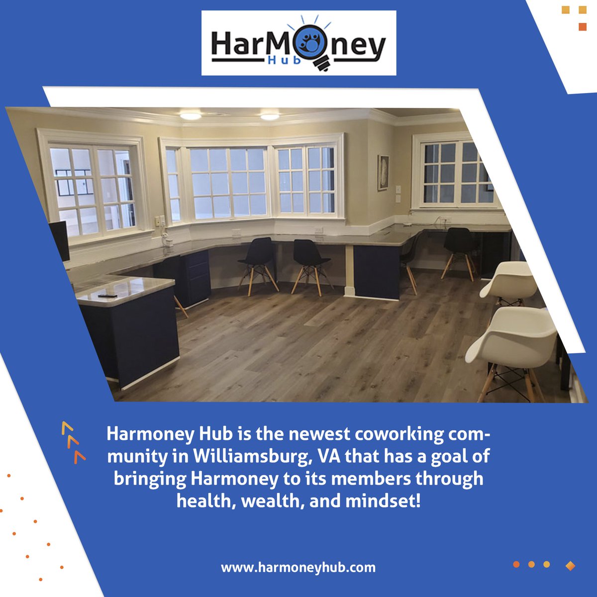 Welcome to our co-working space, where community meets creativity and collaboration. Join us and be a part of something great. #CreativityAtWork #harmoneyhub #coworkingspace #coworkingSpaceVIrginia #coworkingcommunity #coworkingoffice #coworking #coworkoffice #coworkspace
