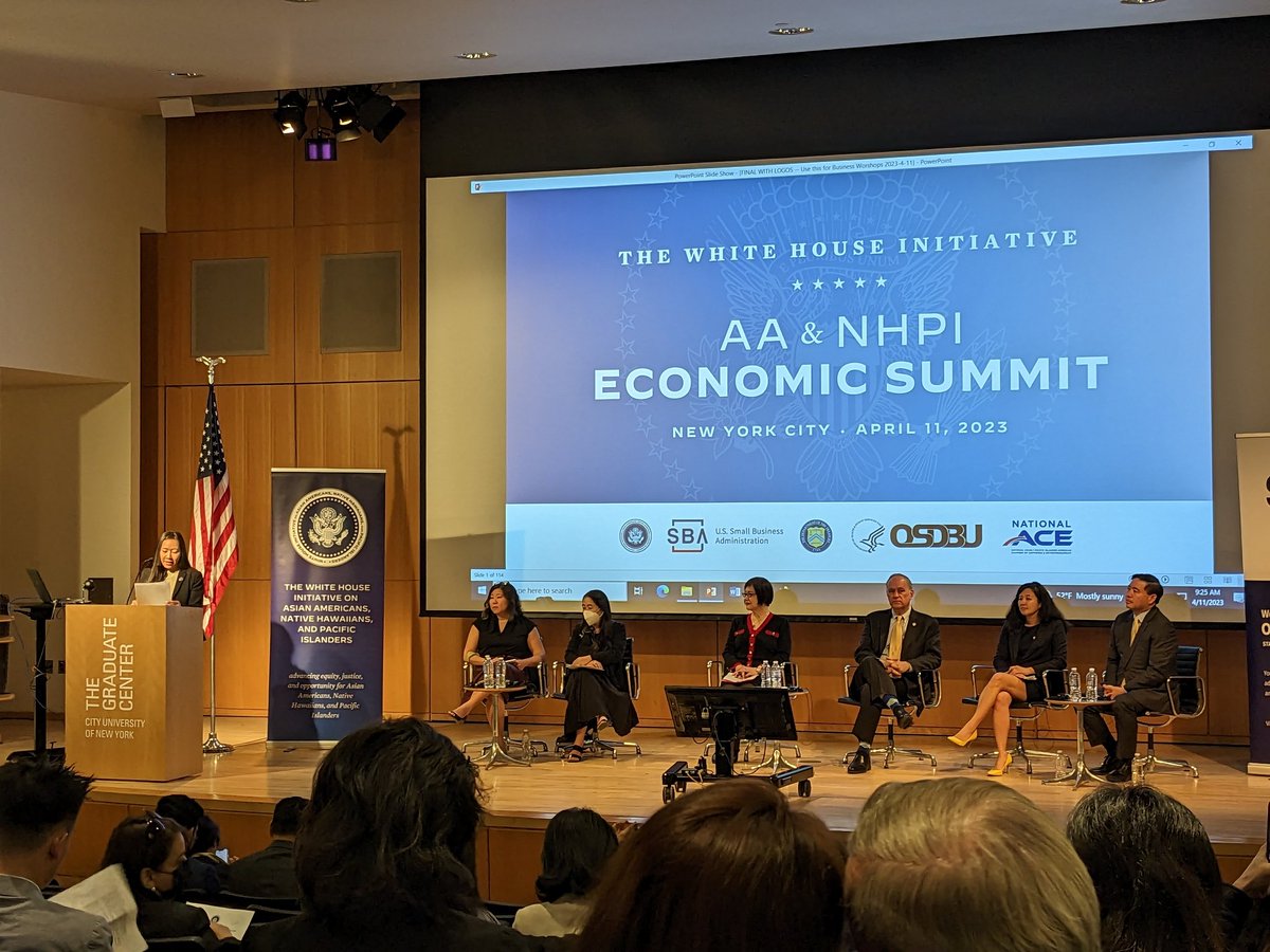 We're at the @WHIAANHPI Economic Summit in New York City with federal agencies, local leaders, and small businesses to discuss how we can work together to advance greater economic equity in our communities.