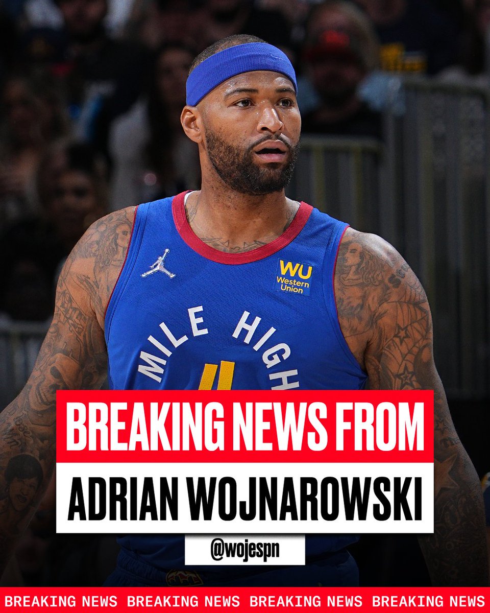 ESPN (@espn) on Twitter photo Breaking: DeMarcus Cousins is signing with the Guaynabo Mets of the Puerto Rican Professional Basketball League, sources tell <a href="/wojespn/">Adrian Wojnarowski</a>.
Cousins will play there this spring as he continues to try to find a pathway back to the NBA. Breaking: DeMarcus Cousins is signing with the Guaynabo Mets of the Puerto Rican Professional Basketball League, sources tell <a href="/wojespn/">Adrian Wojnarowski</a>.
Cousins will play there this spring as he continues to try to find a pathway back to the NBA.